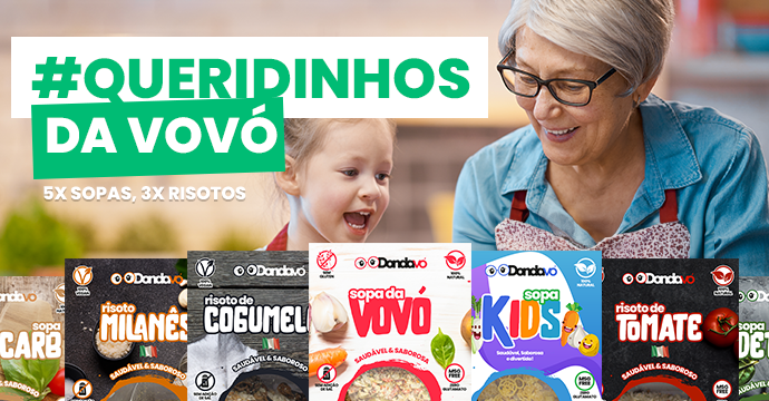 Dondavó – Macarrão no pote, Sopas, Risotos, Temperos e Farófas